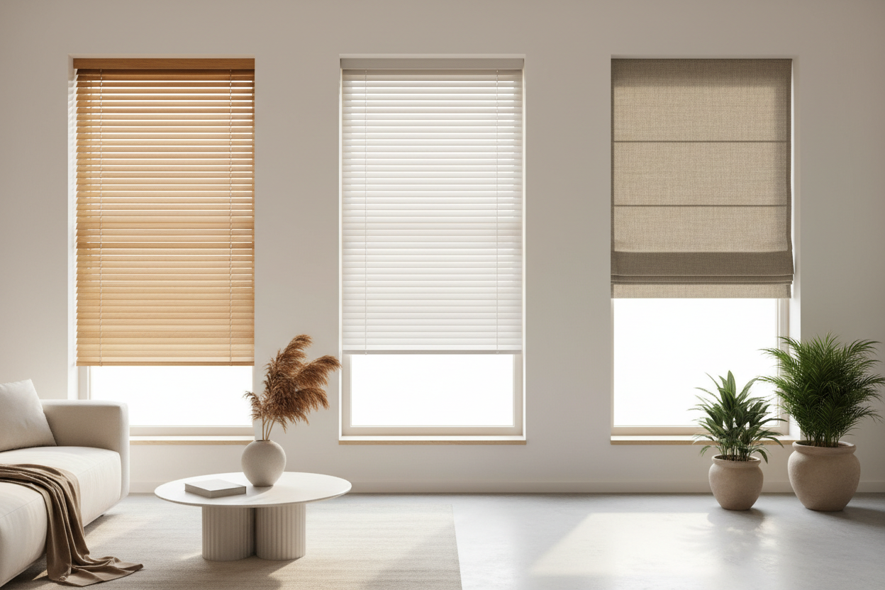 Wood vs. Faux Wood vs. Fabric Blinds: Which Material Is Right for You?