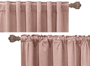 RYB Home Dusty Pink Velvet Curtains - Image 4