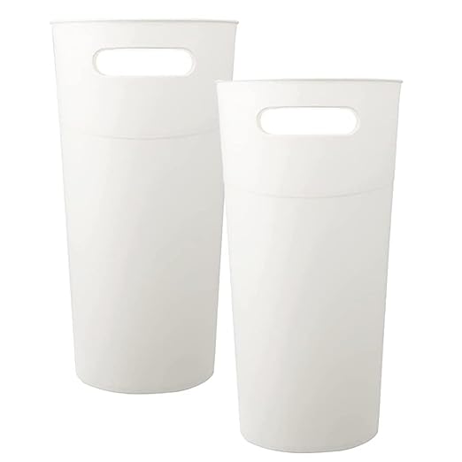 ROYFACC Small Trash Can Plastic Bathroom Wastebasket 3.2 Gallon Slim Garbage - Image 5
