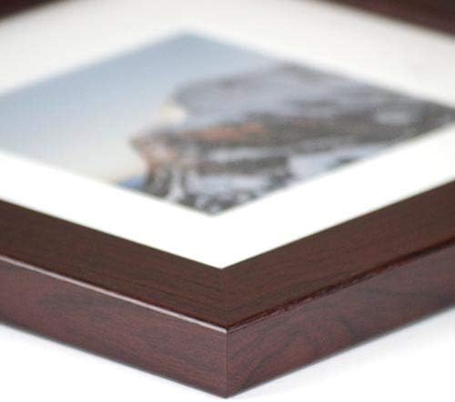 Frame It Easy 33 x 42 Merlot Wood Frame - Image 3