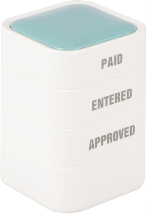 3-in-1 Office Paid/Entered/Approved Stamps by WEJOIN