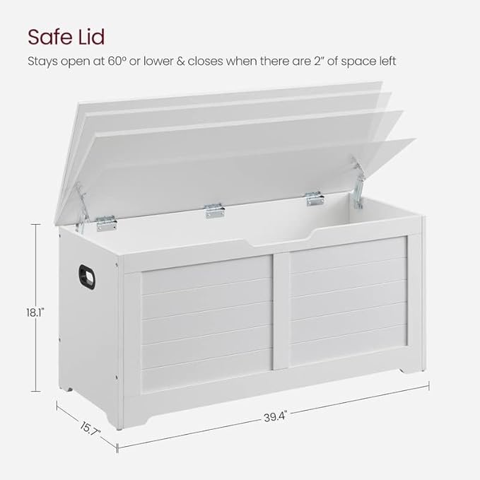 VASAGLE Storage Chest, Storage Bench - Image 3