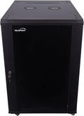 NavePoint 18U Server Cabinet Wall Mount Rack Enclosure by NavePoint