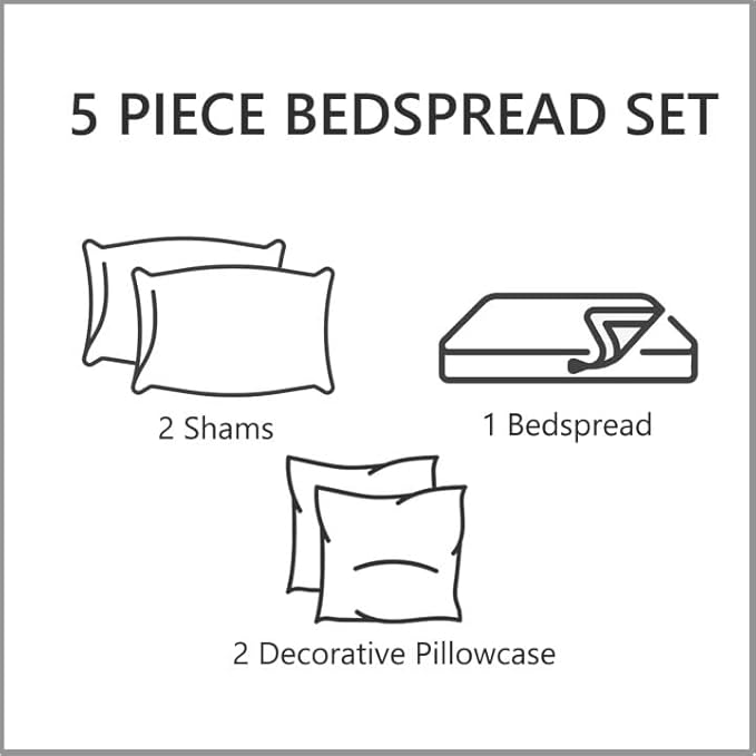 CHIXIN Oversized Bedspread Coverlet Set King Size - Image 5