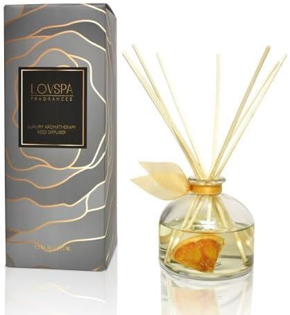 LOVSPA Reed Diffuser Set, Mandarin Lime & Basil Scented Oil Diffuser - Image 6