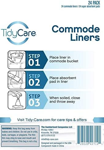 TidyCare Disposable Bedside Commode Liners and Pads - Image 8