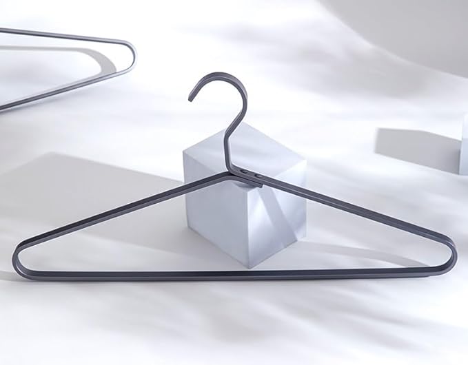 Premium Matte Titanium Gray Aluminum Coat Hangers 6 Piece Set, 16.5” Extra - Image 8