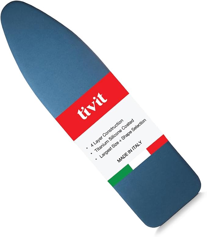 TIVIT Ironing Board Cover 15 x 55, Performance Grade Titanium Coated Pro Grip by TIVIT