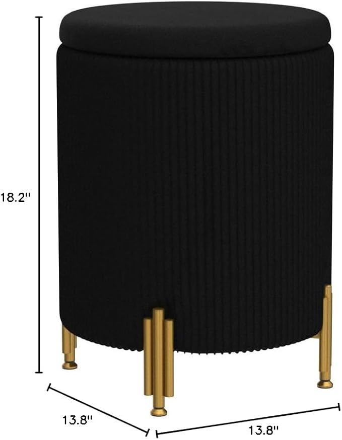 Mxfurhawa Round Ottoman Foot Stool - Image 2