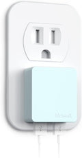Nekmit Flat USB Wall Charger, Dual Port Slim USB Wall Charger by Nekmit