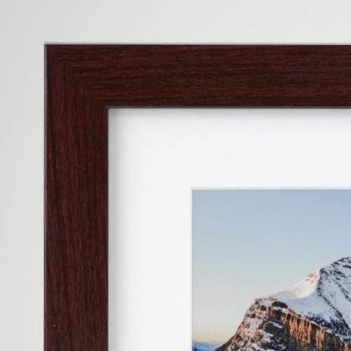 Frame It Easy 33 x 17 Merlot Wood Frame - Image 2