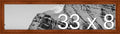 Frame It Easy 33 x 8 Russet Wood Frame by FrameItEasy