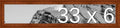 Frame It Easy 33 x 6 Russet Wood Frame by FrameItEasy