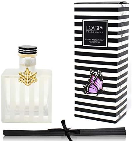 LOVSPA Reed Diffuser Set, Peppermint Bark Scented Oil Diffuser by LOVSPA