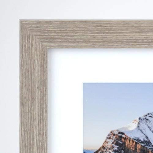 Frame It Easy 33 x 20 Rustic Gray Wood Frame - Image 2