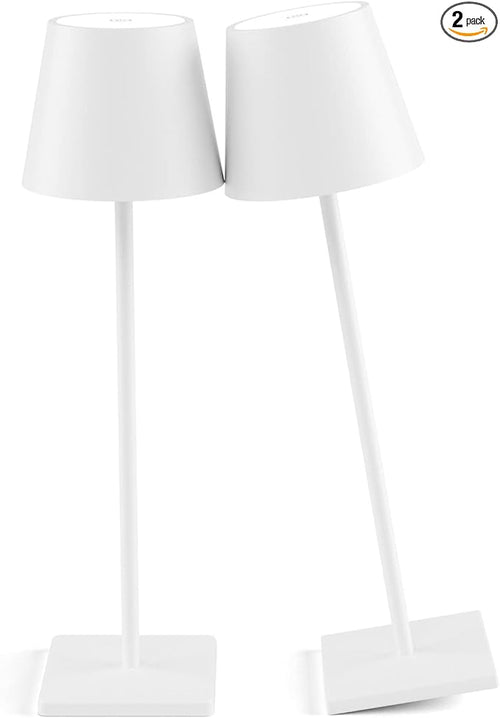 2-Pack Rechargeable Table Lamps, LED Cordless Table Lamp, 3W 5500mAh Battery by Aoceley