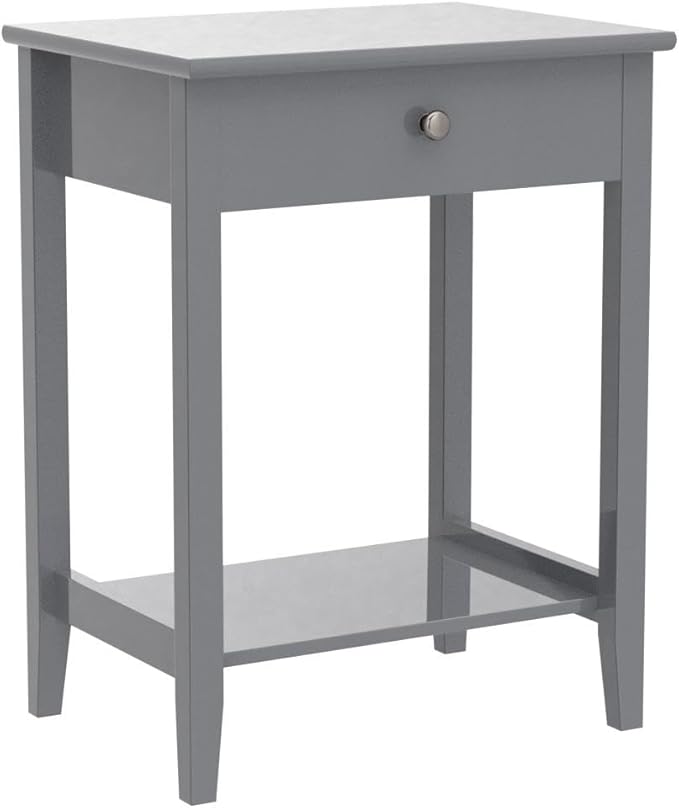 Giantex Nightstand Wooden 2-Tier Couch Sofa Side Table - Image 5