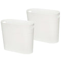 ROYFACC Small Trash Can Plastic Bathroom Wastebasket 3.2 Gallon Slim Garbage by ROYFACC