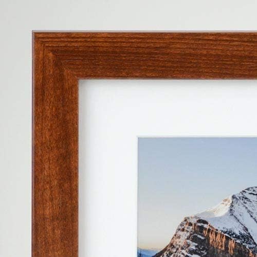 Frame It Easy 33 x 17 Russet Wood Frame - Image 2