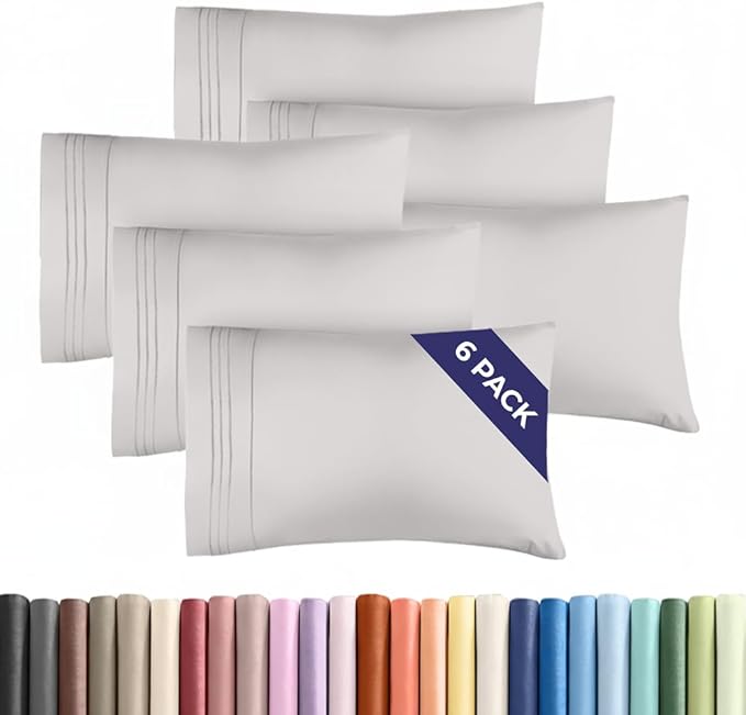 King Pillow Cases Set of 6 by CGKUnlimited