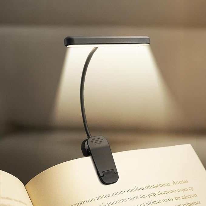 Rechargeable Book Lights for Reading at Night 25 LED by HOXUTYM
