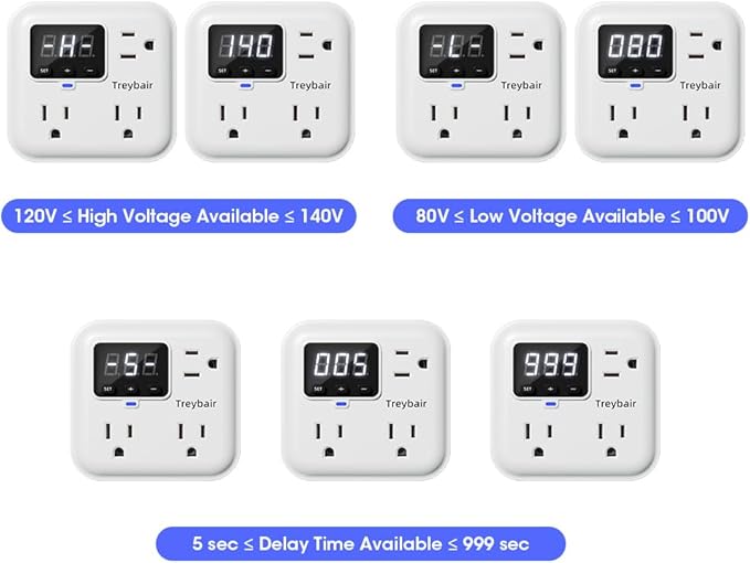 Surge Protector 3-Outlet Power Strip - Image 5