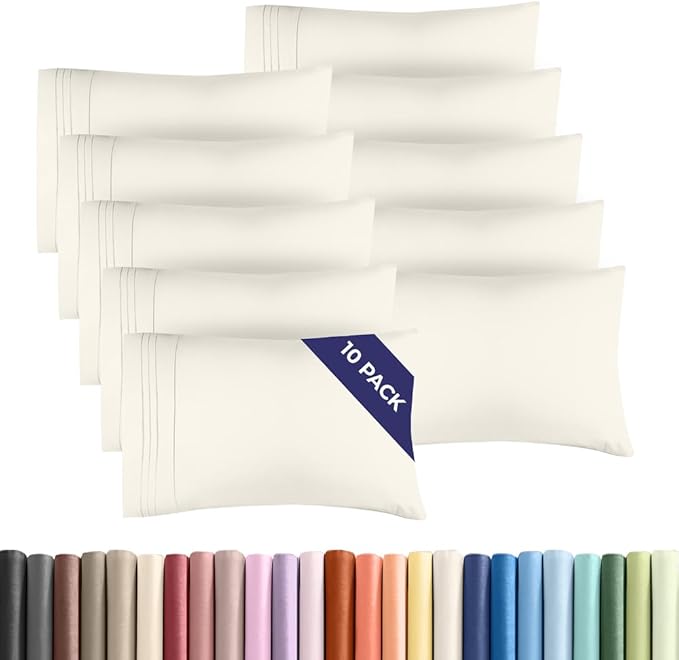 Queen Pillow Cases Set of 10 by CGKUnlimited