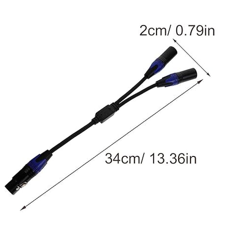 2pcs 2pcs Braided Audio Splitter Cable Male to Dual Female Microphone Accessory - Image 2