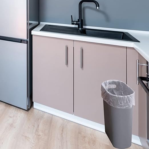 ROYFACC Small Trash Can Plastic Bathroom Wastebasket 3.2 Gallon Slim Garbage - Image 6