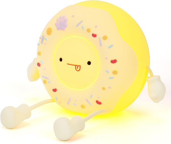 QANYI Donut Lover Lamp, Soft BPA Free Silicone Touch Night Light, Eye Caring by QANYI