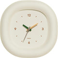 mooas Cute Mini Analog Marshmallow Clock 6.9 Inch Aesthetic Small Silent by mooas