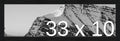 Frame It Easy 33 x 10 Black Grain Wood Frame by FrameItEasy