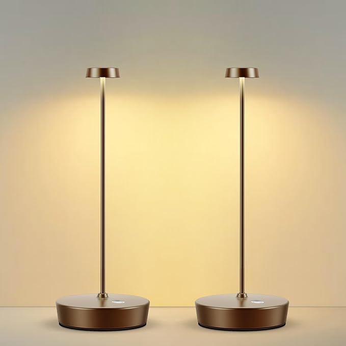 2Pack Cordless LED Table Lamp，Rechargeable Battery Operated Table Light by SIKEVHT