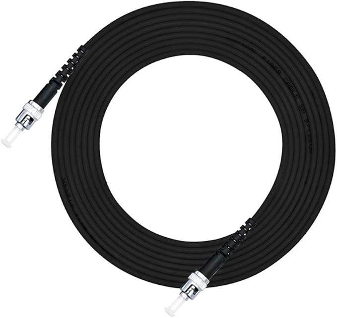 Jeirdus 10M ST to ST Outdoor Armored Simplex 9/125 SMF Fiber Optic Cable Jumper by Jeirdus