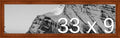 Frame It Easy 33 x 9 Russet Wood Frame by FrameItEasy
