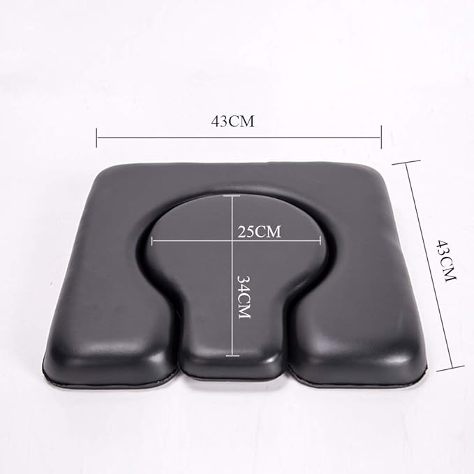 MUUL-WHCH PU Commode Seat Cushion, Shower Wheelchair, C Shape - Image 4