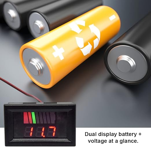 Battery Charge Level Indicator Universal Car Battery Capacity Meter Tester - Image 7
