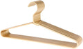 Premium Matte Golden Aluminum Coat Hangers 6 Piece Set, 17.7” Extra Smooth & by WONQEXZ