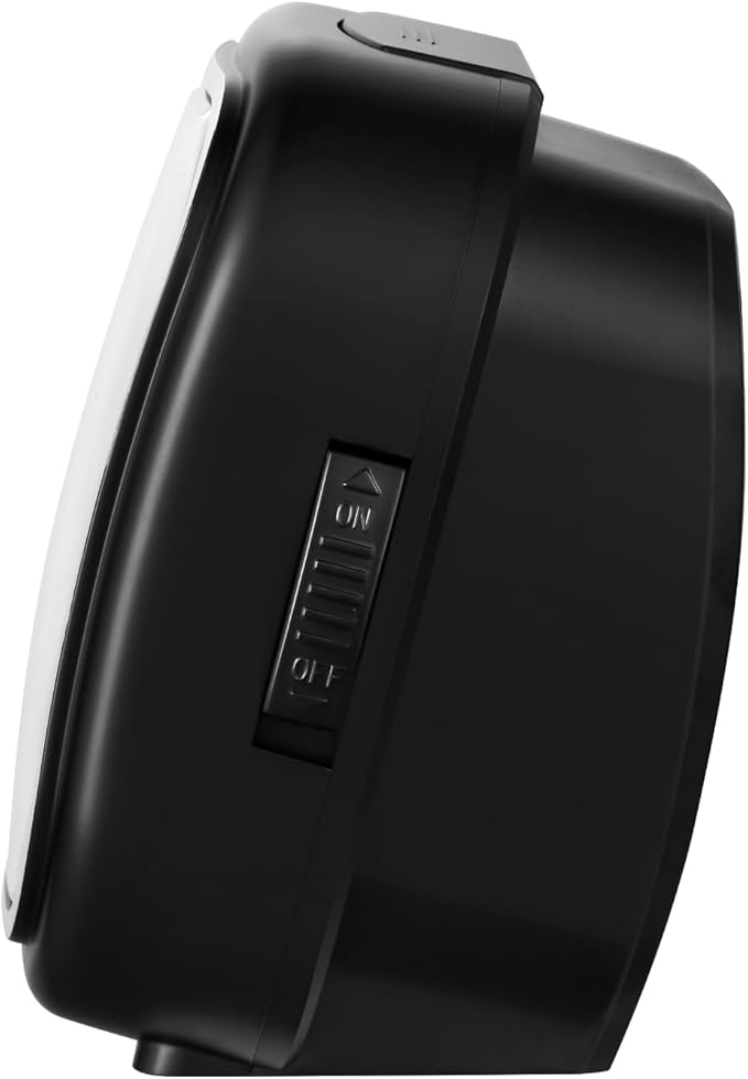 4.5" Compact Analog Alarm Clock, Silent Readable - Image 8