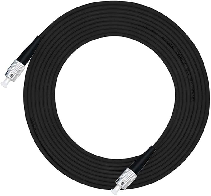 Jeirdus 5M FC to FC Outdoor Armored Simplex 9/125 SM Fiber Optic Cable Jumper by Jeirdus
