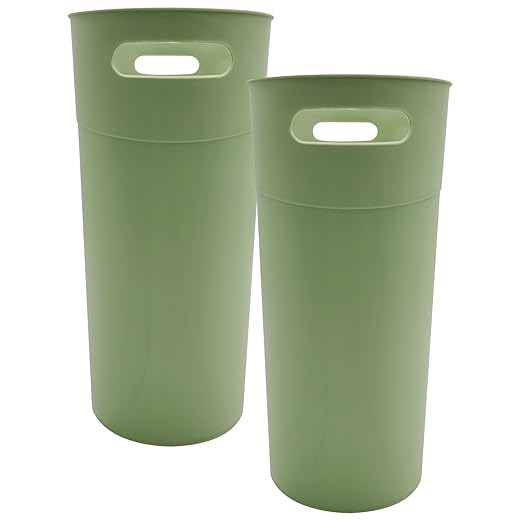 ROYFACC Small Trash Can Plastic Bathroom Wastebasket 3.2 Gallon Slim Garbage - Image 5