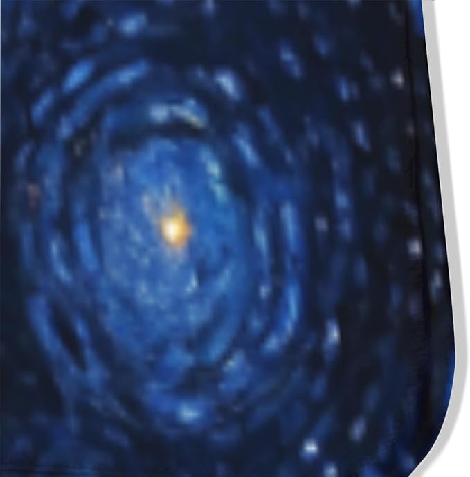 Machine Washable 3' x 5' Oil Painting-Style Area Rug, Bule Floor mat, Suitable - Image 8