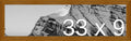 Frame It Easy 33 x 9 Hazel Wood Frame by FrameItEasy