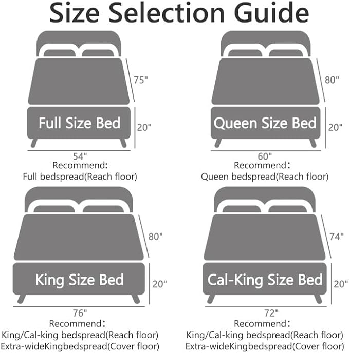 CHIXIN Bedspread Coverlet Set Queen Size - Image 6