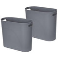 ROYFACC Small Trash Can Plastic Bathroom Wastebasket 3.2 Gallon Slim Garbage by ROYFACC