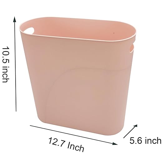 ROYFACC Small Trash Can Plastic Bathroom Wastebasket 3.2 Gallon Slim Garbage - Image 4