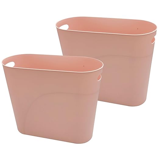ROYFACC Small Trash Can Plastic Bathroom Wastebasket 3.2 Gallon Slim Garbage by ROYFACC