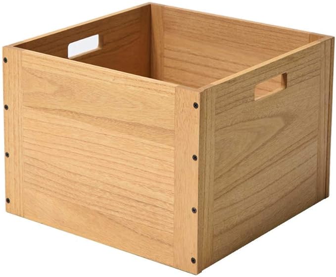 KIRIGEN Stackable Wood Storage Cube /Basket/ Bins Organizer by KIRIGEN