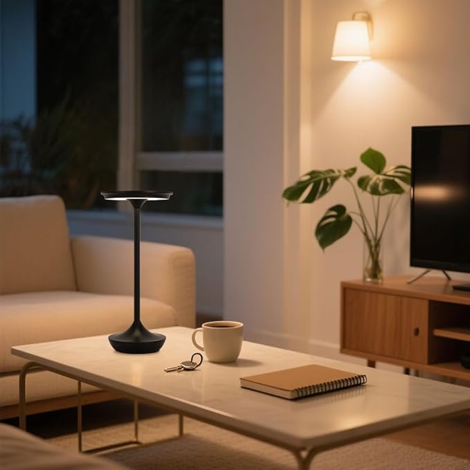 EJQ Cordless Table Lamp Rechargeable, 6000mAh Battery Operated LED Table Lights - Image 5