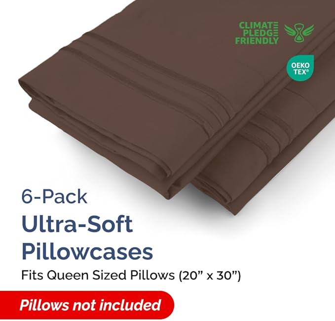 Queen Pillow Cases Set of 6 - Image 2